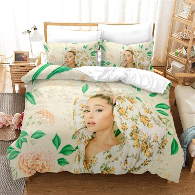 Popular Ariana Grande Printed Bedding Set American Singer Duvet Cover Set Set with Pillowcase Twin Full 10 - Ariana Grande Shop