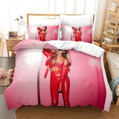 Popular Ariana Grande Printed Bedding Set American Singer Duvet Cover Set Set with Pillowcase Twin Full 11 - Ariana Grande Shop