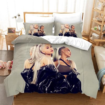 Popular Ariana Grande Printed Bedding Set American Singer Duvet Cover Set Set with Pillowcase Twin Full 12 - Ariana Grande Shop