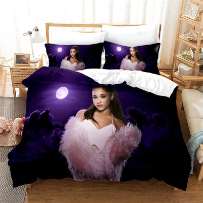 Popular Ariana Grande Printed Bedding Set American Singer Duvet Cover Set Set with Pillowcase Twin Full 15 - Ariana Grande Shop