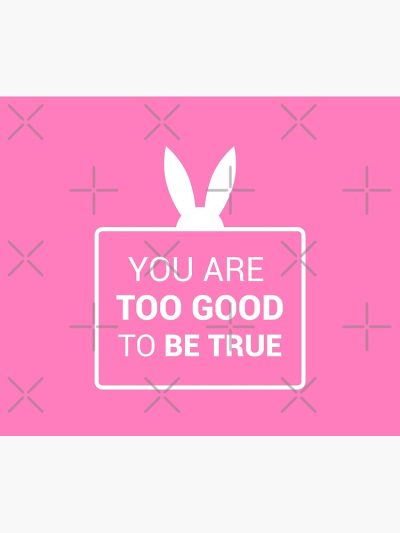 You Are Too Good To Be True (Pink And White Version) Tapestry Official Ariana Grande Merch