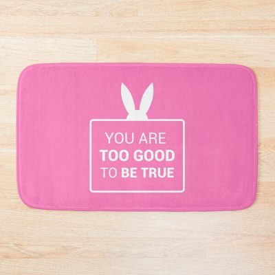 You Are Too Good To Be True (Pink And White Version) Bath Mat Official Ariana Grande Merch
