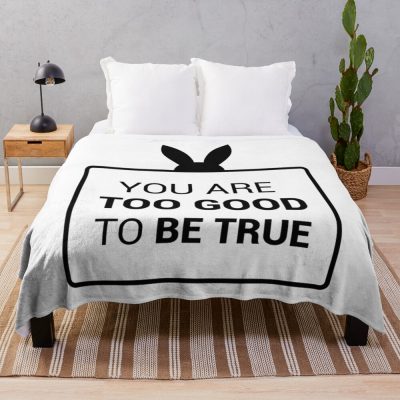 You Are Too Good To Be True (Black) Throw Blanket Official Ariana Grande Merch