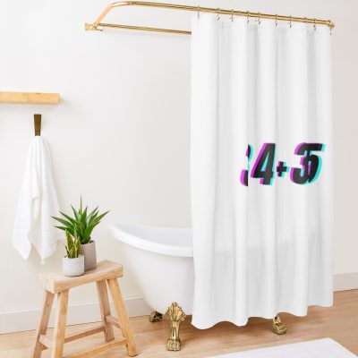 Ariana Grande 34+35 Sticker Shower Curtain Official Ariana Grande Merch